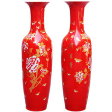 供应中国红大花瓶礼品中国红大花瓶