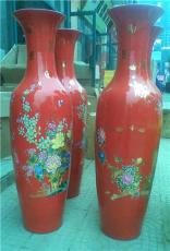 南京红瓷大花瓶 南京开业庆典工艺品摆件
