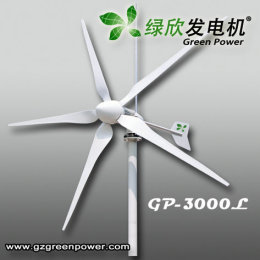 广州绿欣3KW 五叶片风力发电机