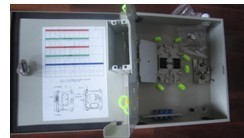 慈溪光分箱厂家 16芯冷轧板光分器箱图片