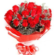 22朵红玫瑰在线鲜花批发供应 网上订鲜花