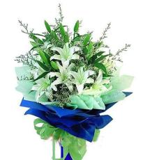多頭香水白百合在線供應 網上鮮花速遞