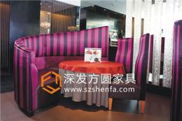 东莞餐厅弧形沙发 高档餐厅沙发