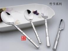 供应银貂促销不锈钢西餐刀叉餐具 竹节系列